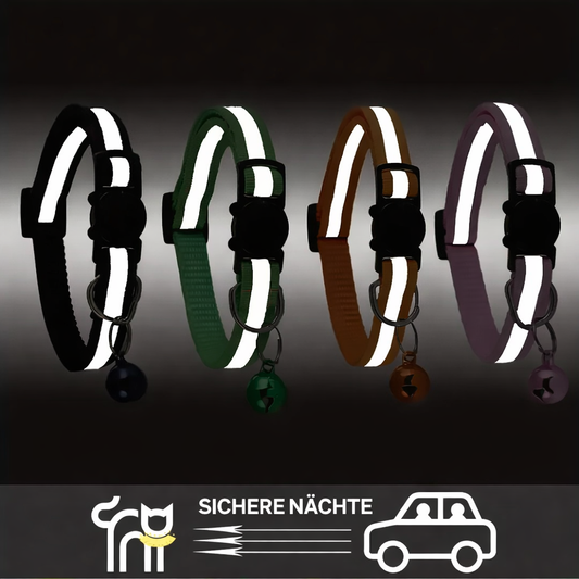 TierSicher Katzenhalsband - Mit Gravur & Sicherheitsverschluss